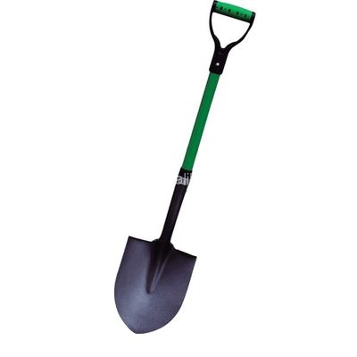 Spade da giardino Strumento di scavo Tipo S518GY-B Paletta a punta rotonda con maniglia in fibra di vetro