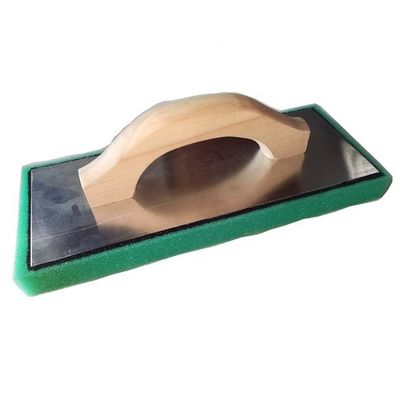 Trowel di supporto personalizzato in acciaio al carbonio Trowel di schiuma popolare con maniglia di legno
